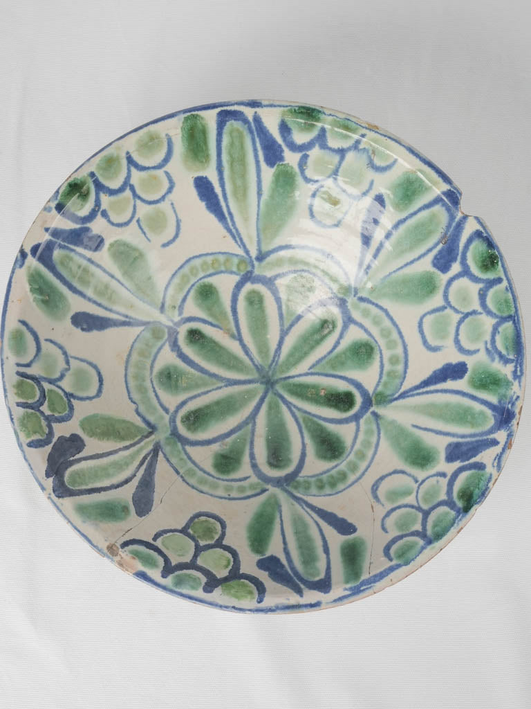 Original 18th-century Spanish Lebrillo mixing bowl