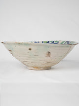 Ornate 18th-century Spanish Lebrillo pottery bowl