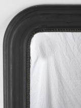 RESERVED CS 19th century Louis Philippe mirror w/ black frame - Small 26¾" x 19"