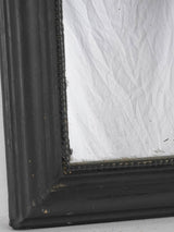 RESERVED CS 19th century Louis Philippe mirror w/ black frame - Small 26¾" x 19"