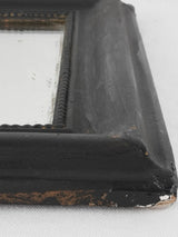 RESERVED CS 19th century Louis Philippe mirror w/ black frame - Small 26¾" x 19"