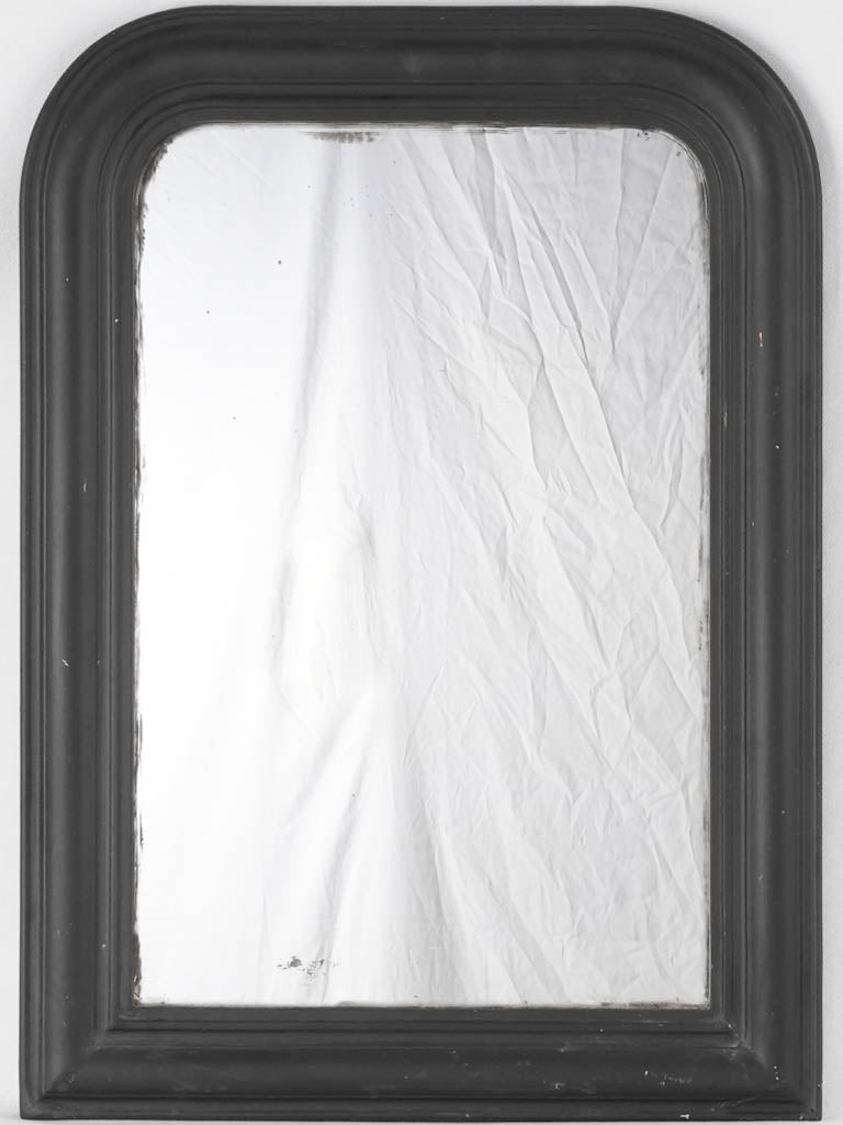 RESERVED CS 19th century Louis Philippe mirror w/ black frame - Medium 30¼" x 23¾"