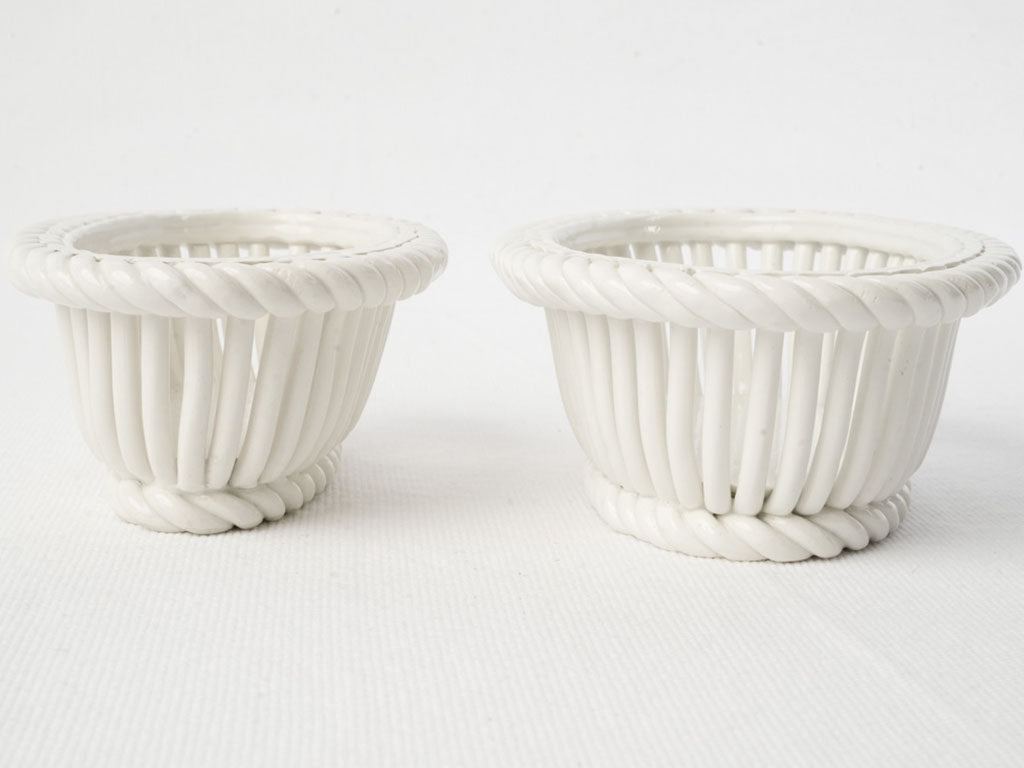 Signed artisan Bassano baskets