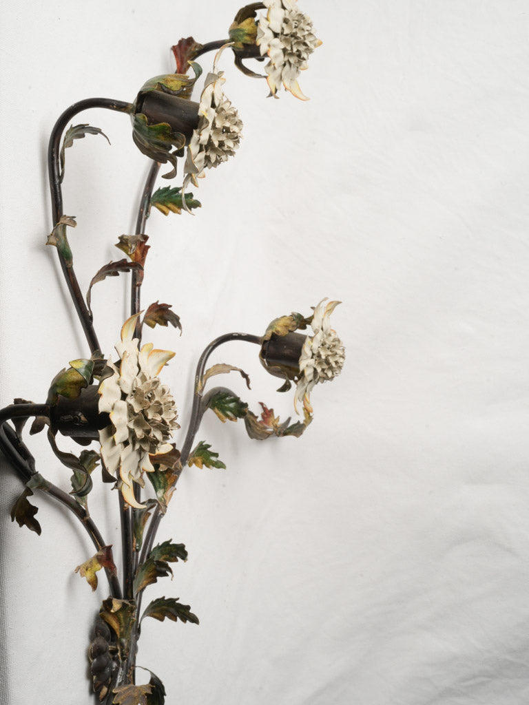 Textured antique Italian wall sconce  