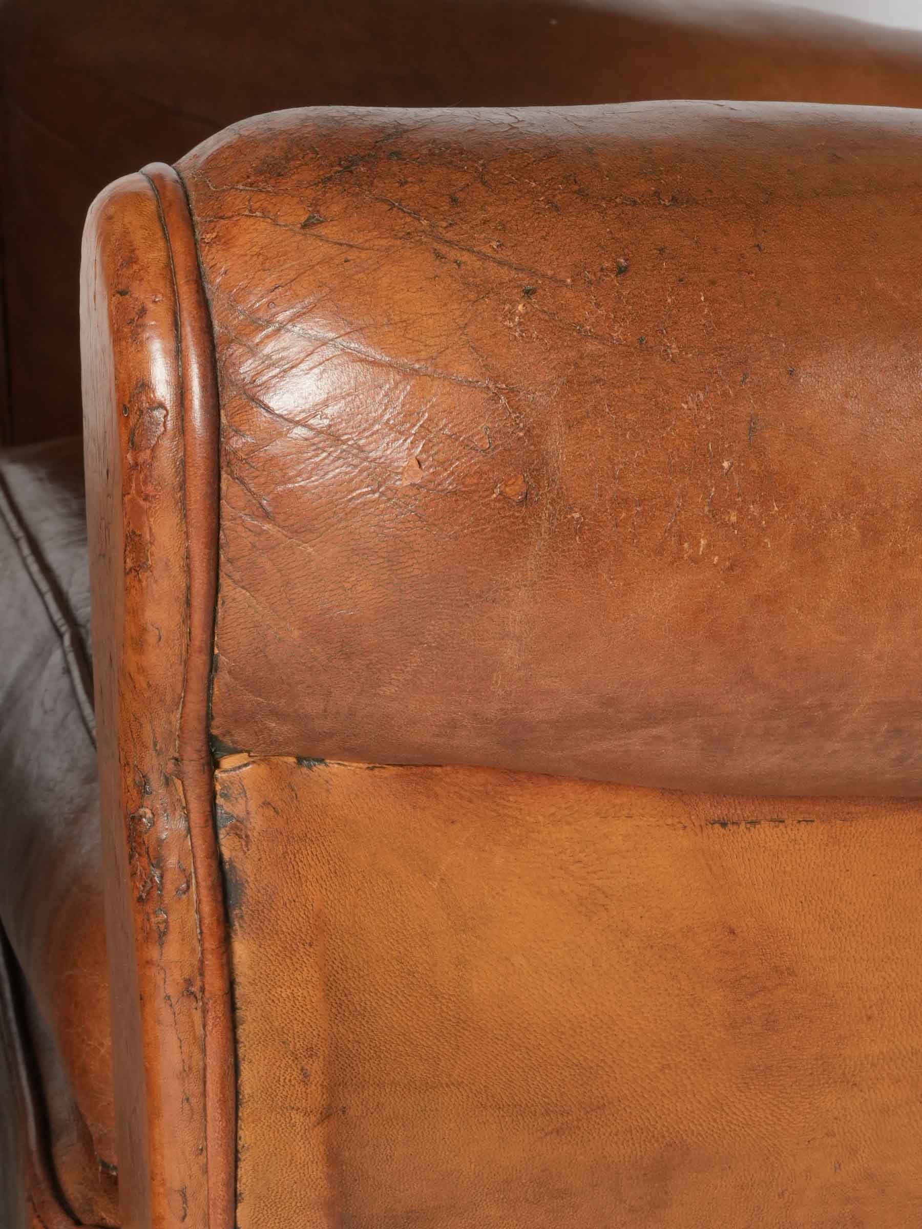 Supple Havana leather chairs  