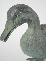 Antique life-size bronze duck fountain