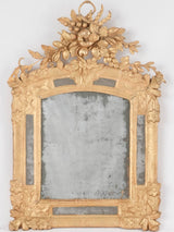 18th century gilded parclose mirror w/ fruit 27½" x 19¼"