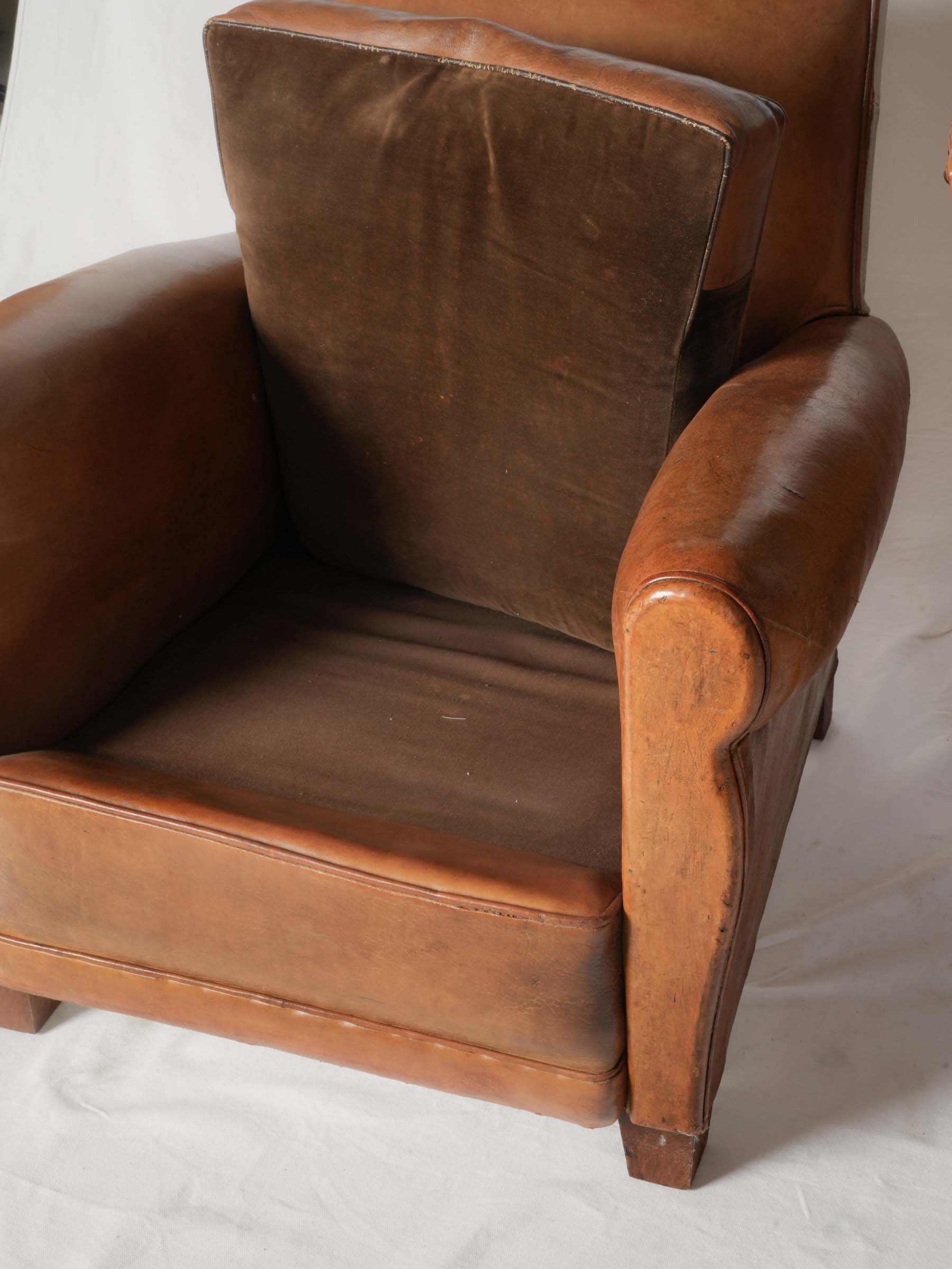 Stylish French club armchairs  