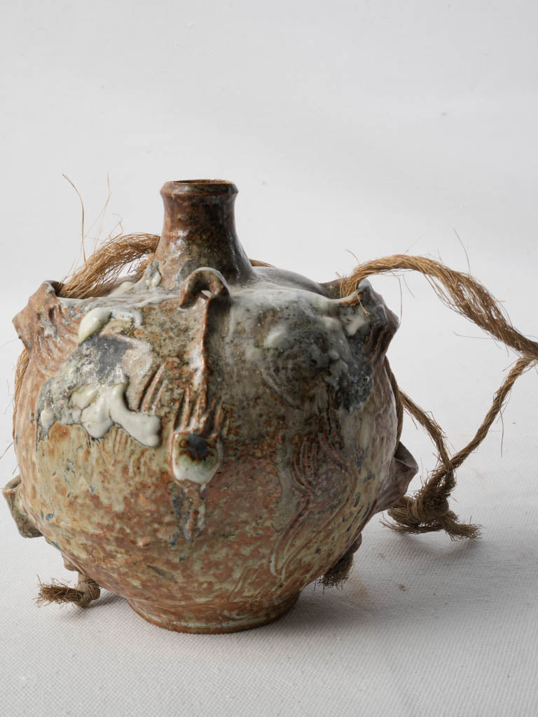 Textured artisanal ceramic piece