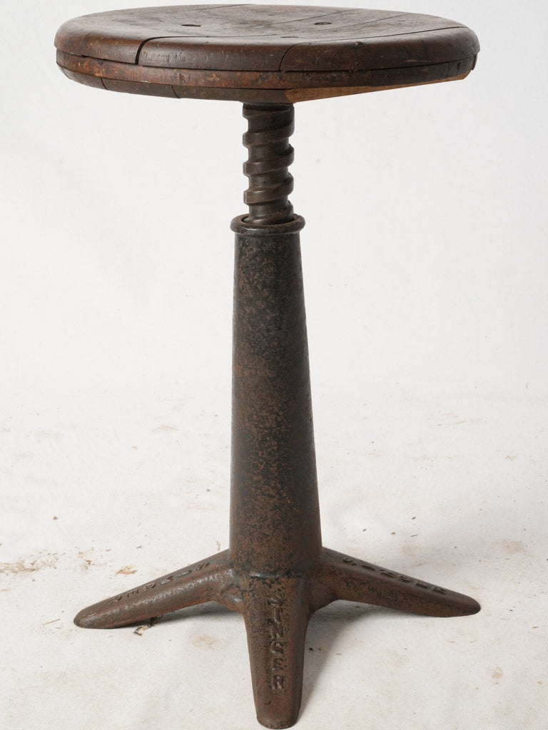 Authentic 1930s Singer workshop stool  