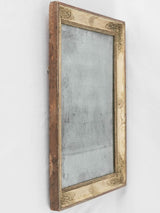 19th century Restoration period mirror - beige gold frame 22¾" x 18½"