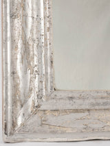 Silver Louis Philippe mirror w/lines and foliage 33½" x  24½"
