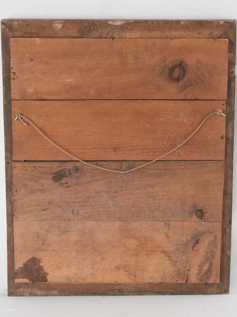 19th century Restoration period mirror - beige gold frame 22¾" x 18½"
