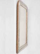 Silver Louis Philippe mirror w/lines and foliage 33½" x  24½"