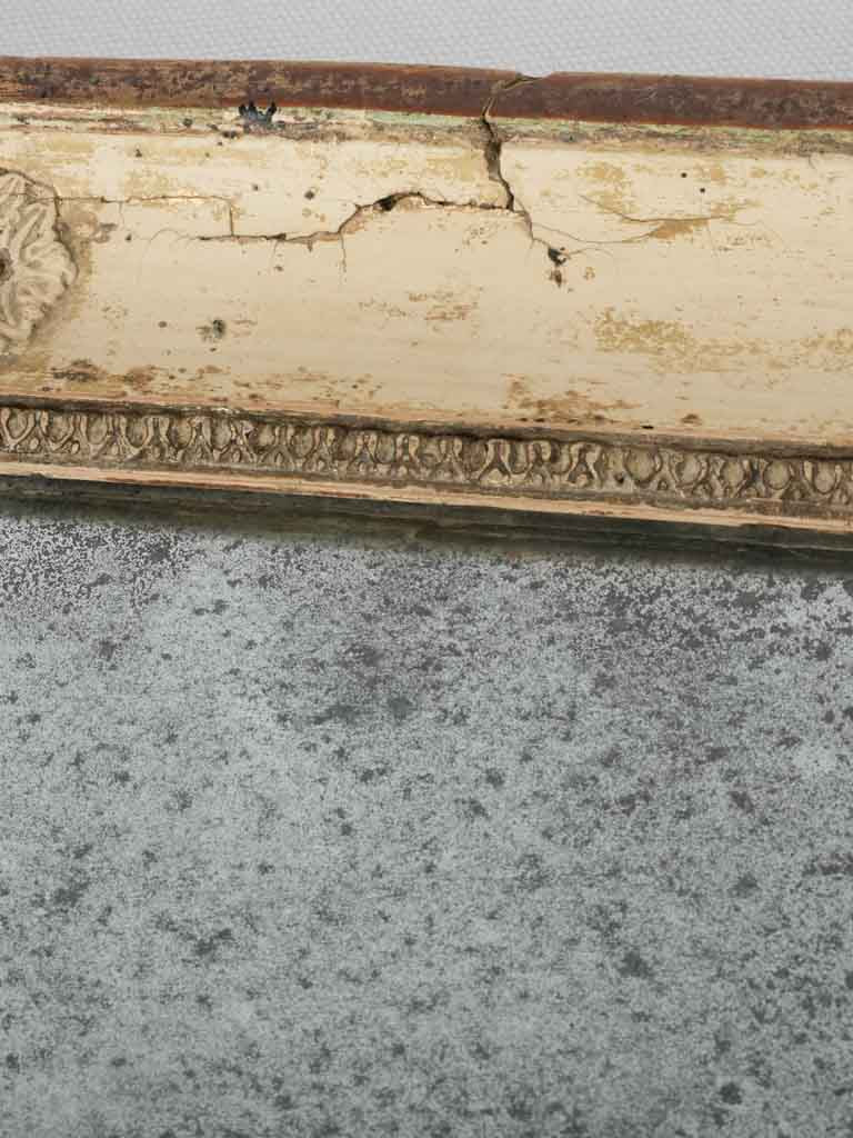 19th century Restoration period mirror - beige gold frame 22¾" x 18½"