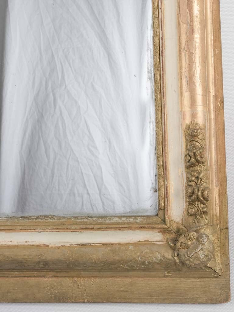 Period beige over gold mirror