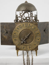 Classic Roman numerals bronze clock