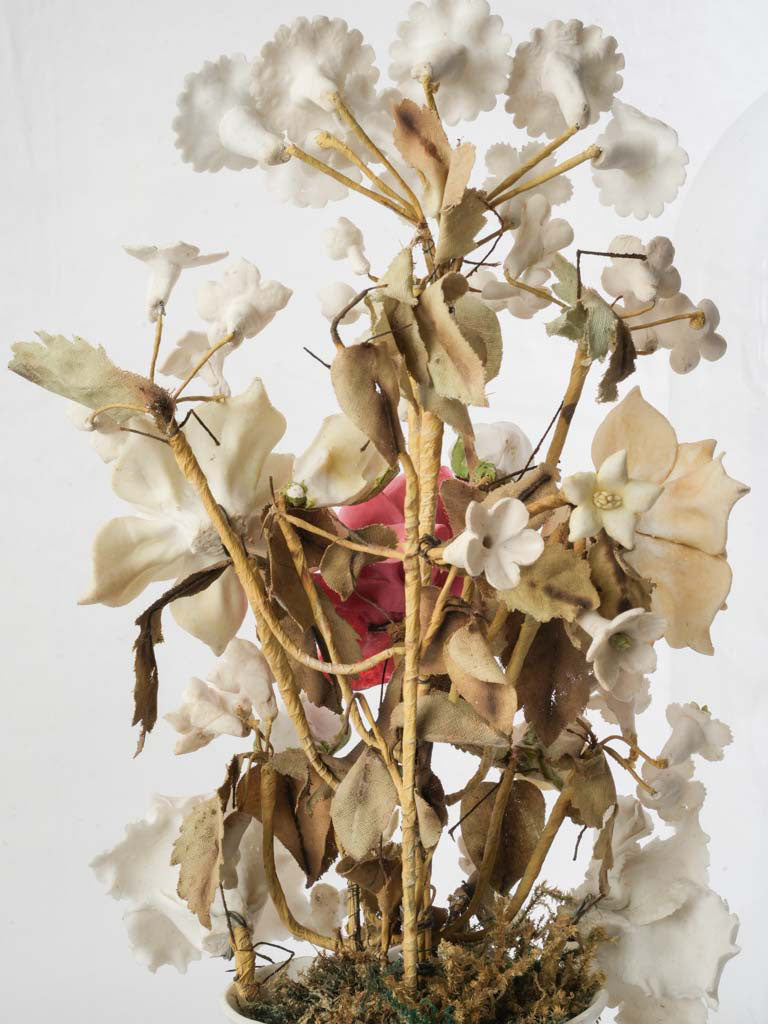 Beautifully aged decorative glass domes