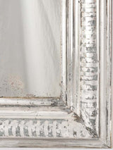 Large silver Louis Philippe mirror w/ continuous stripes around frame edge 37½" x  26"