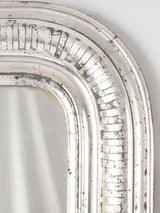 Large silver Louis Philippe mirror w/ continuous stripes around frame edge 37½" x  26"