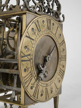 Polished bronze regal Louis XIV clock