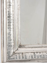 Large silver Louis Philippe mirror w/ continuous stripes around frame edge 37½" x  26"