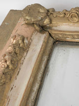 Elegant aged-style decorative mirror