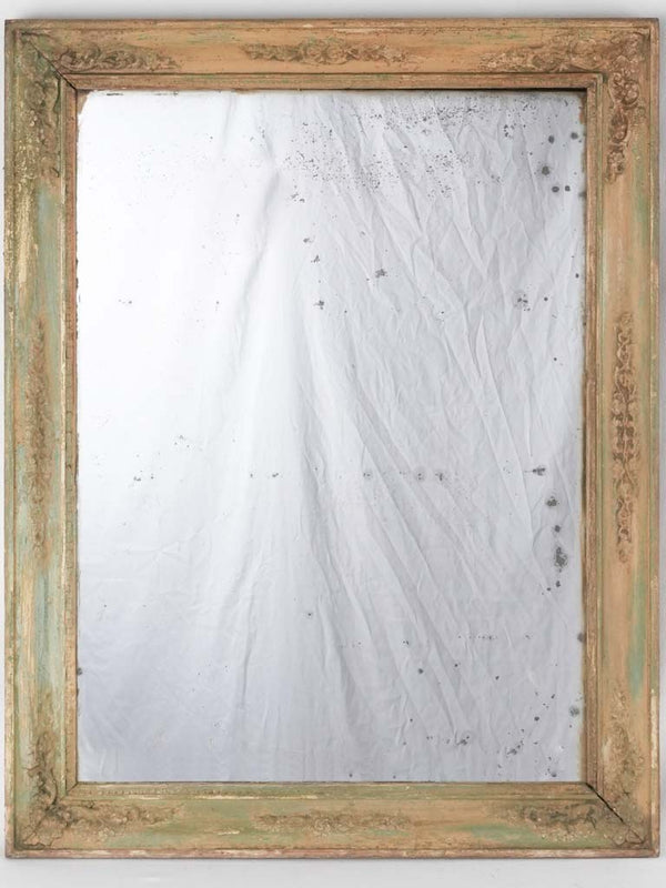 19th century Restoration period mirror - beige gold frame 31½" x 24¾"
