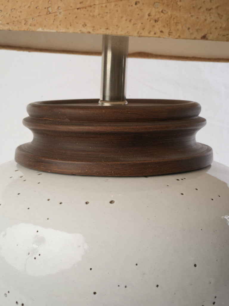 Original cork shade ceramic lighting  