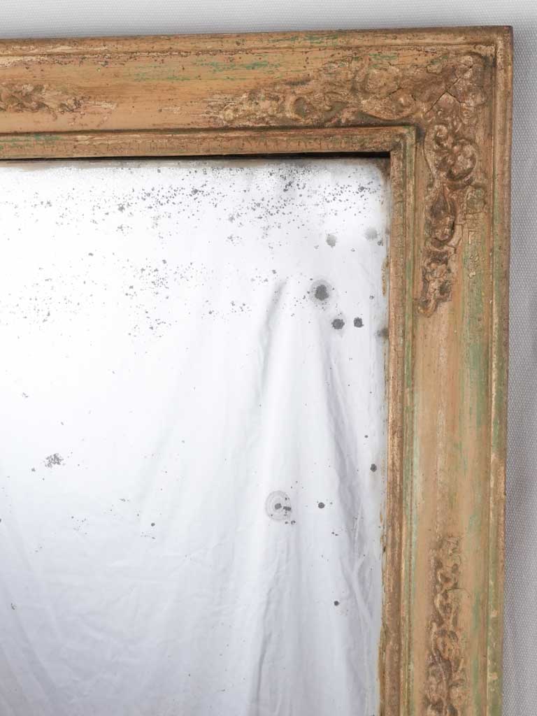 19th century Restoration period mirror - beige gold frame 31½" x 24¾"