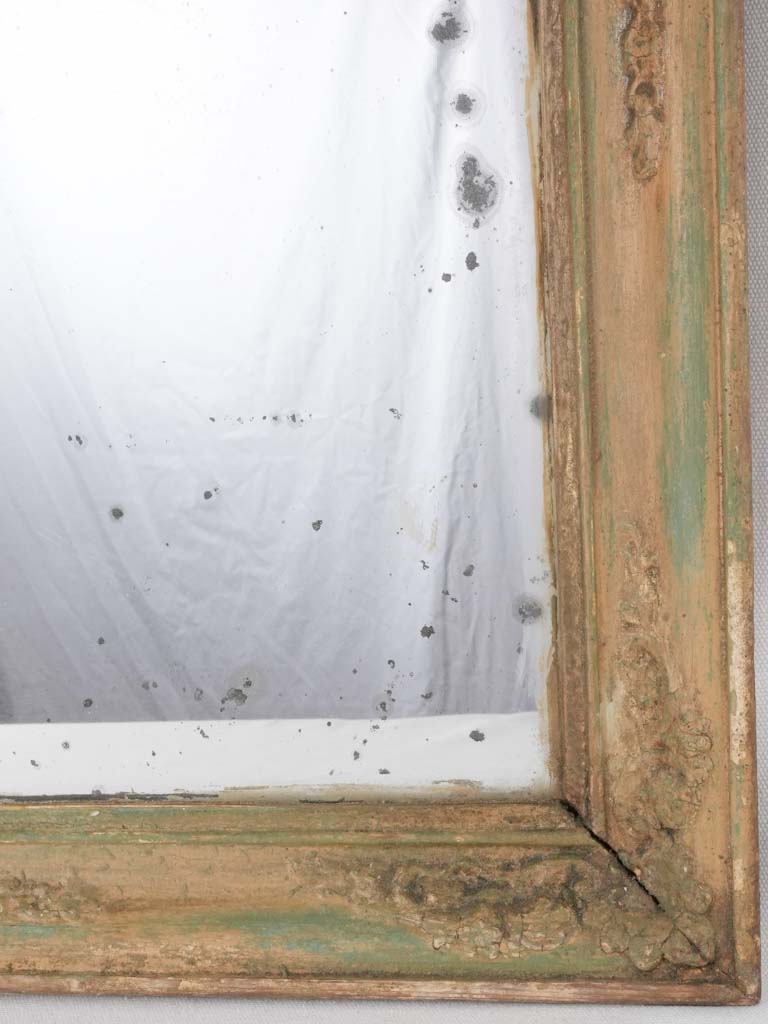 19th century Restoration period mirror - beige gold frame 31½" x 24¾"