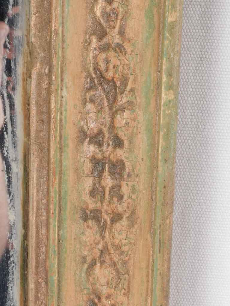 19th century Restoration period mirror - beige gold frame 31½" x 24¾"