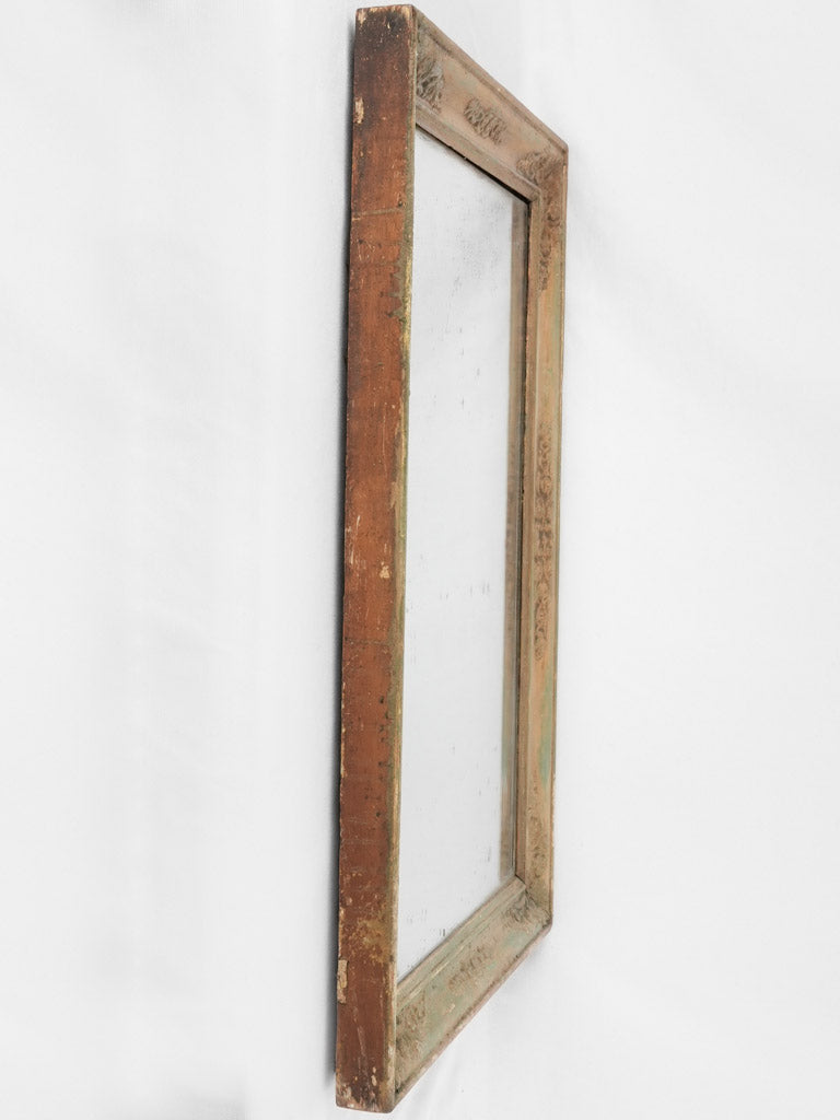19th century Restoration period mirror - beige gold frame 31½" x 24¾"