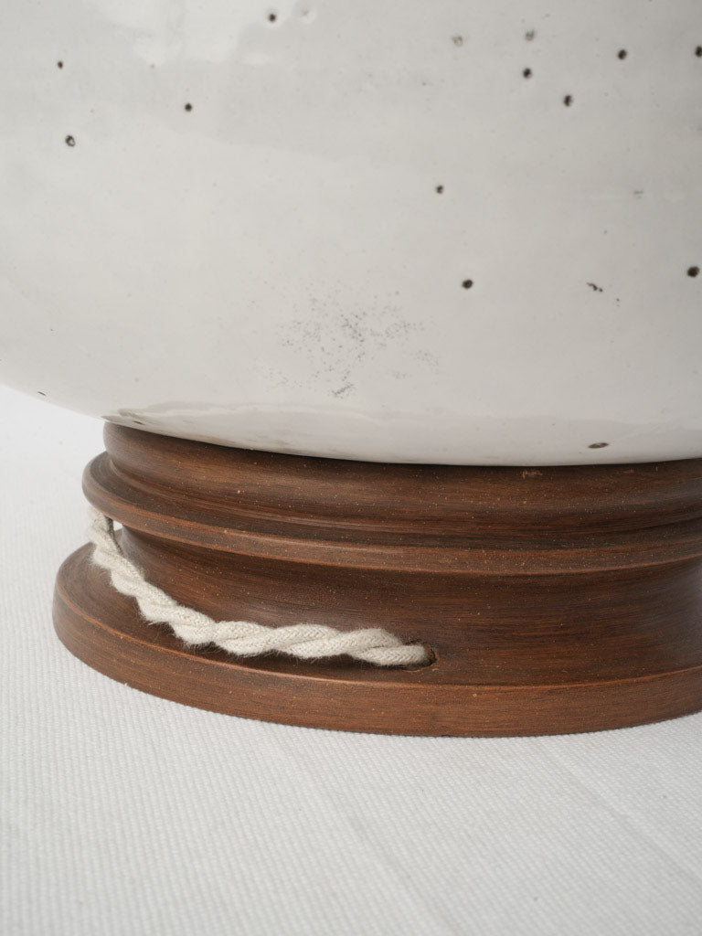 Glossy rustic ceramic table lamps  