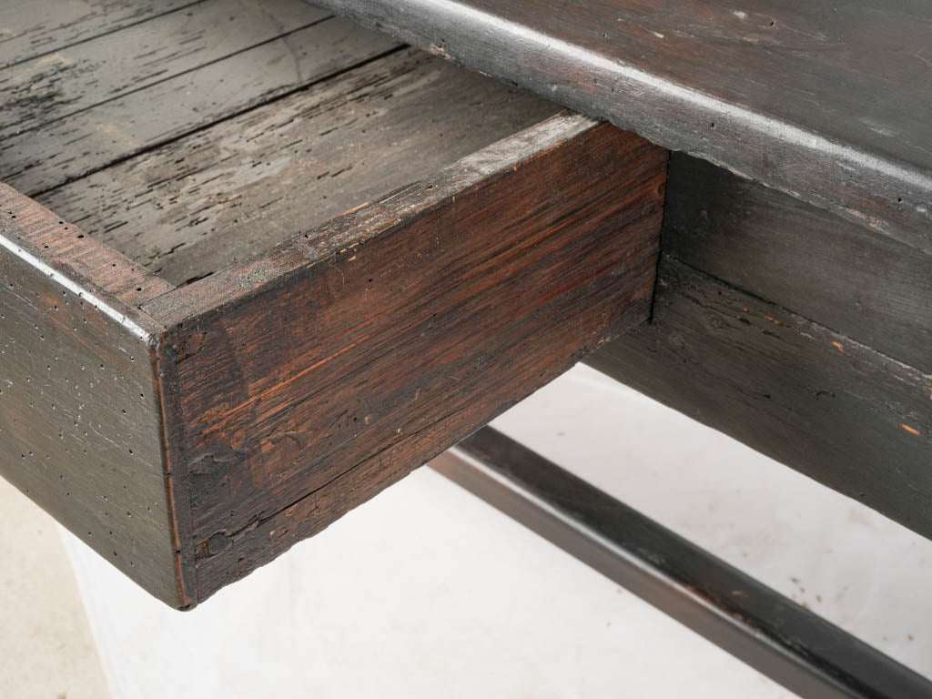 Artisanal bulbous-leg wooden table