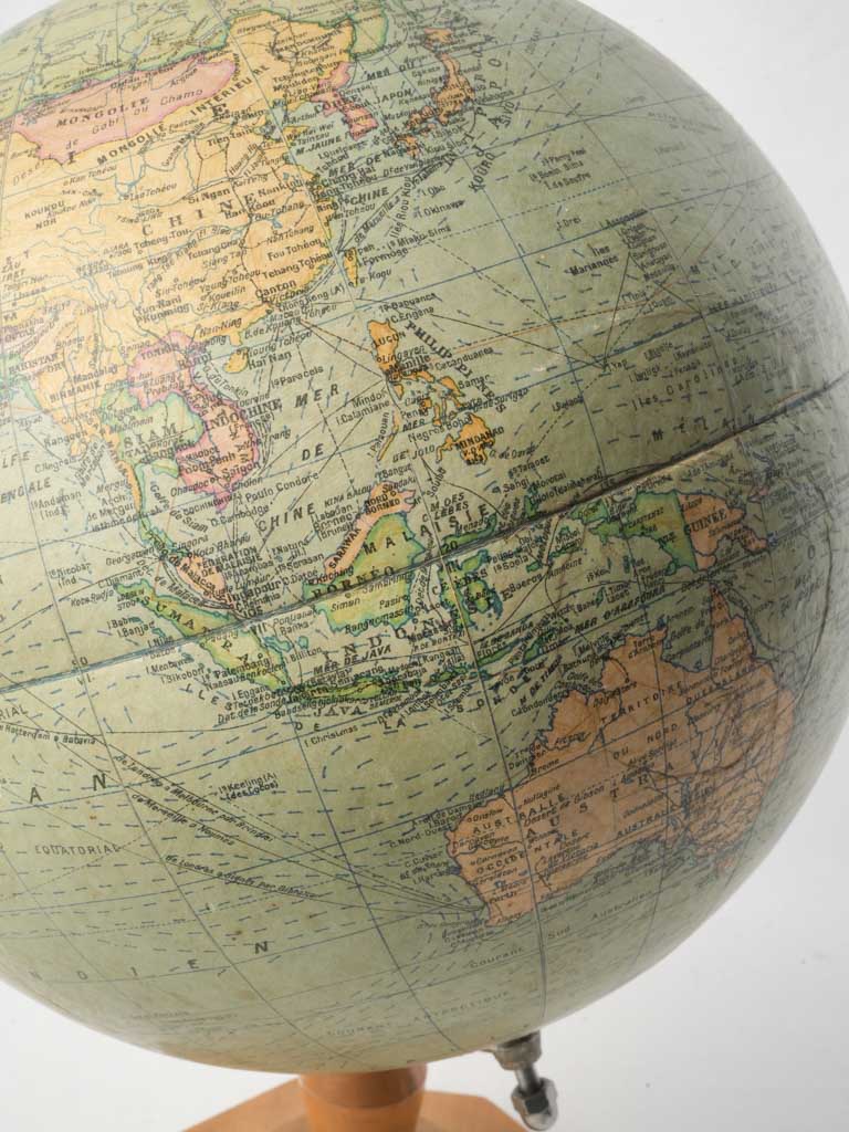 Classic cardboard lithographed globe  