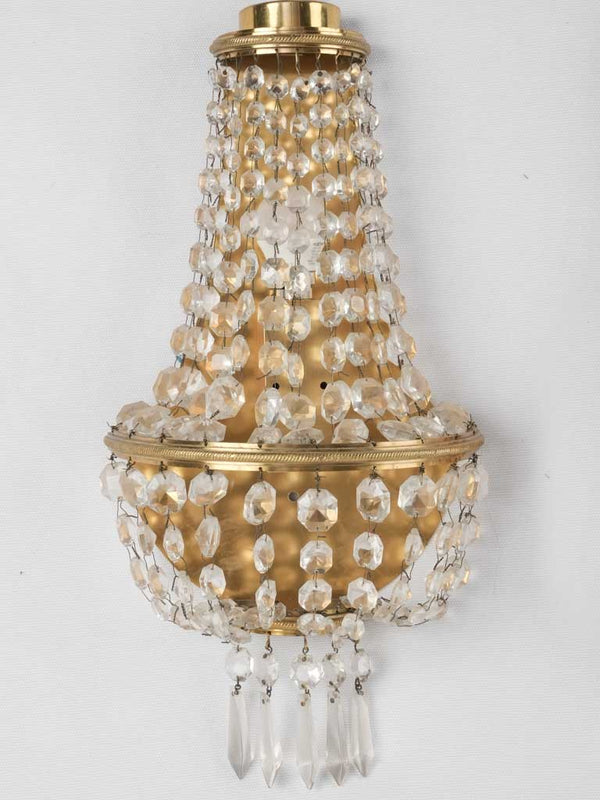 Pair Napoleon III wall sconces - Montgolfier 17¼"