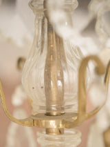 French Louis XV-style crystal girandole lamps