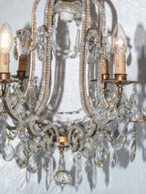 Ornate Italian bell-shaped cage chandelier