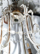 Timeless 1950s Italian glass bead chandelier
