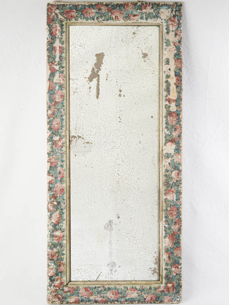 Rare vintage wooden French mirror