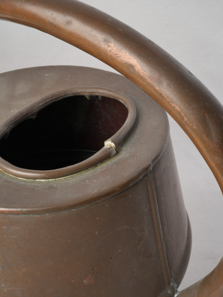 Antique French Copper Watering Can - 15¾"