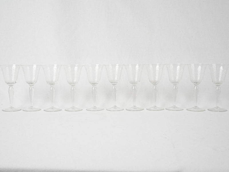 Sophisticated handcrafted crystal wine glasses