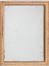 Large rectangular antique French mirror w/ gold frame 30¼" x 24¾"