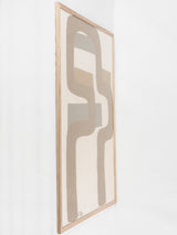 Modern pastel - abstract chair - gray / green / taupe Caroline Beauzon 40½" x 28¾"