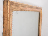 Large rectangular antique French mirror w/ gold frame 30¼" x 24¾"