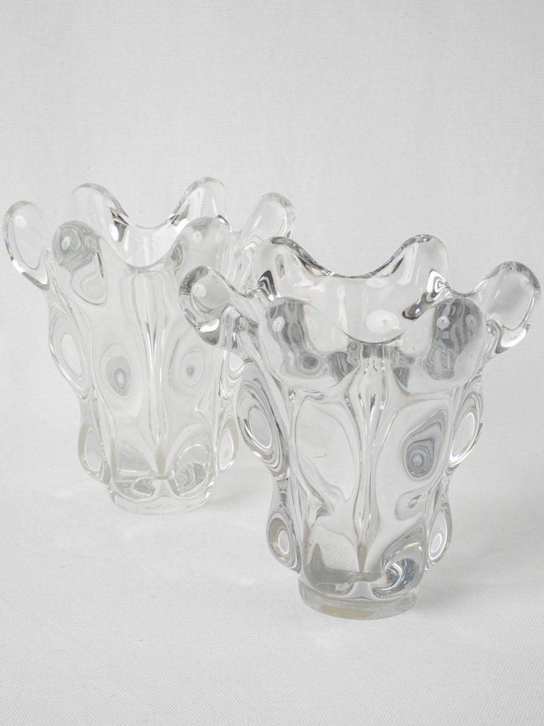 French Art Vannes glass vases