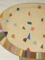 Large modern still life pastel- mosaic garden table - Caroline Beauzon 56¼" x 31"