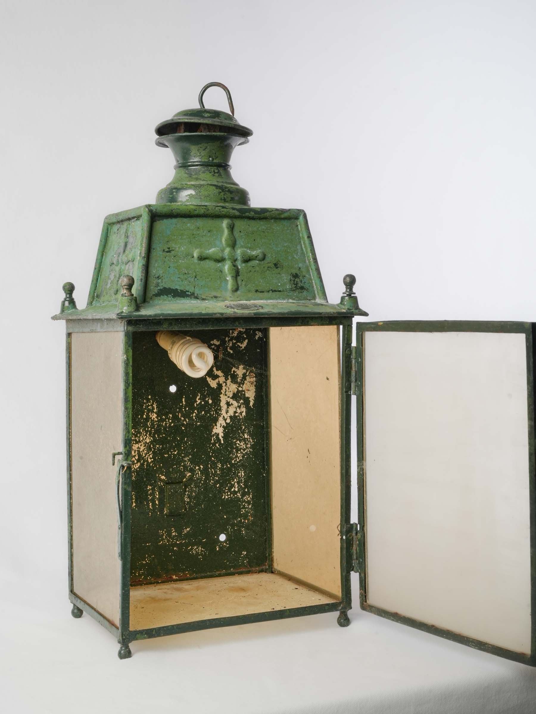 Historic weathered railways lantern  