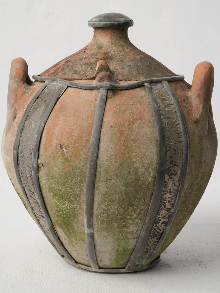 Vintage sculpted handles pot  